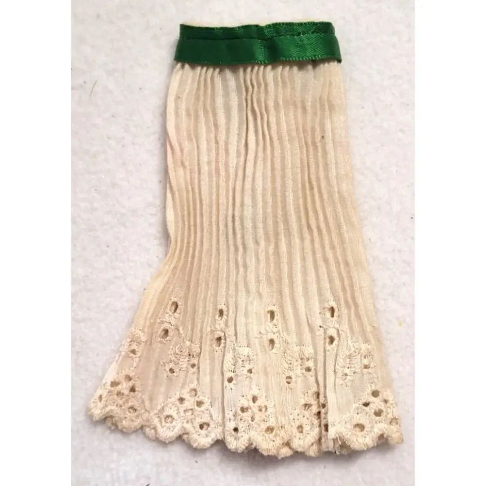 Vtg 50s Doll Skirt & Apron Handmade 8–9